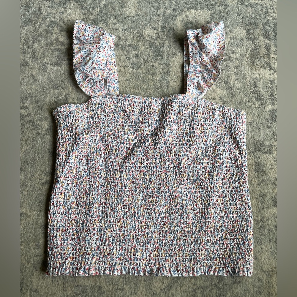 Floral Old Navy Smocked Tank